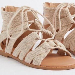 Torrid - Woven Lace-Up Gladiator Sandals - Size 8.5 (WW) - NEW-WITH TAGS!